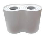 Foco Sobrepuesto Fijo Optica AJUSTABLE2xGU10BLANCO