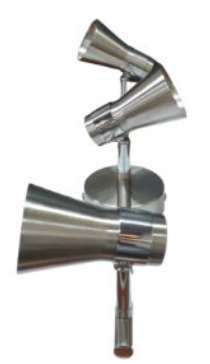 Lampara Techo Dirigible 3xGU10 Plateado