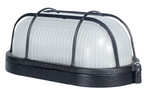 Aplique Tortuga Ovalado 6W 3000K Rejilla Negro