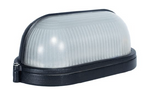 Aplique Tortuga Ovalado 6W 3000K Rejilla Negro